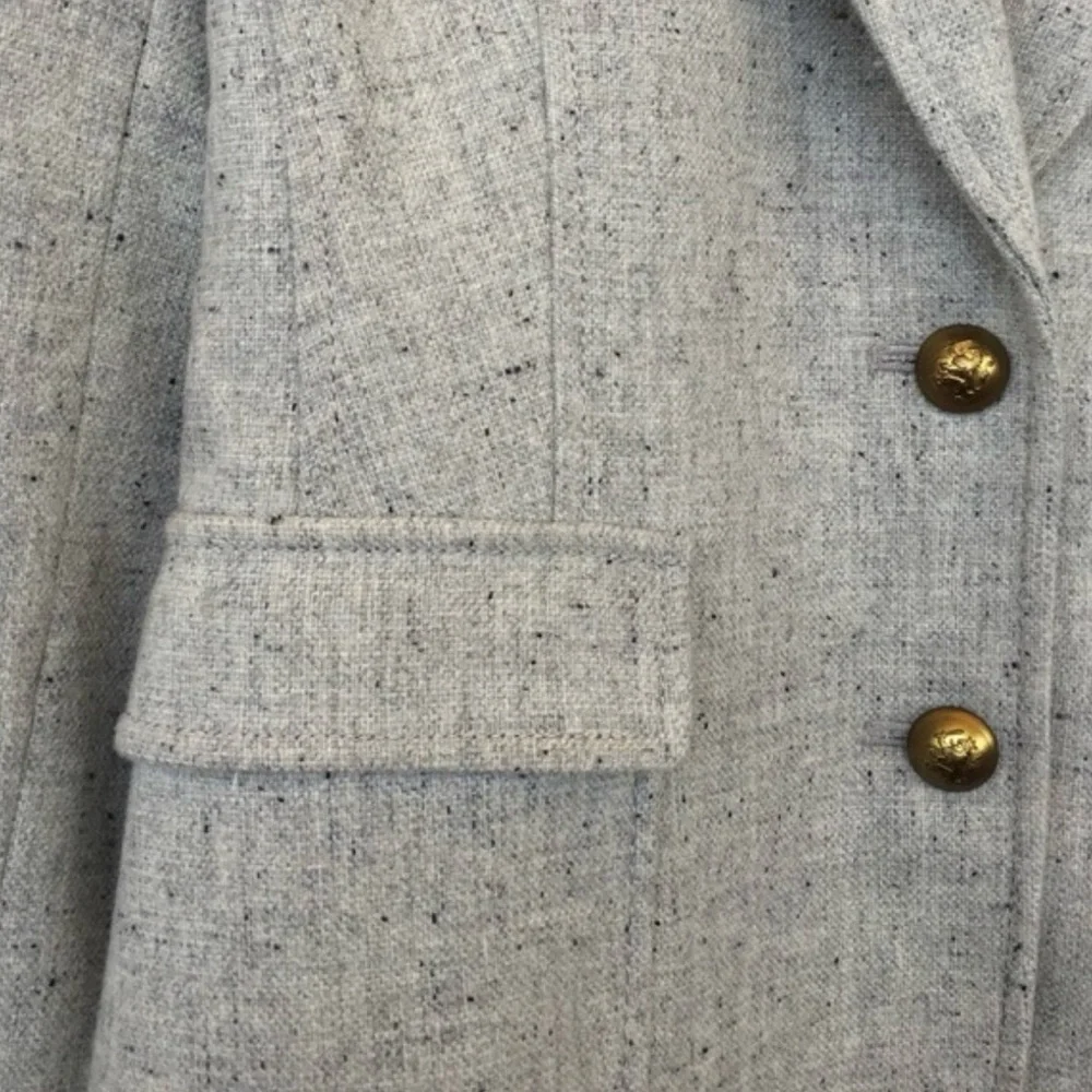 Banana Republic Light Gray Tweed Tailored Blazer - Picture 2 of 4